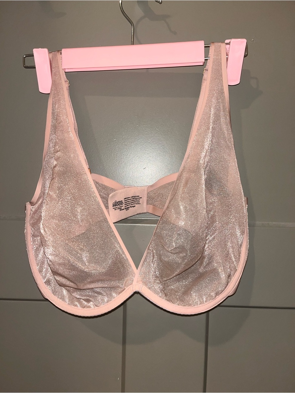 Soma Sheer Pink Underwire Bralette